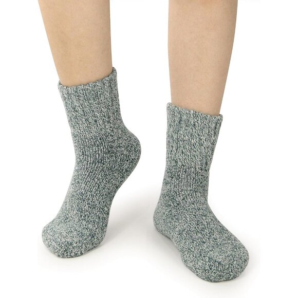 BenSorts Women 5 Packs Darkgreen Green Pink Rose Red Thick Warm Boots Socks - Picture 7 of 8